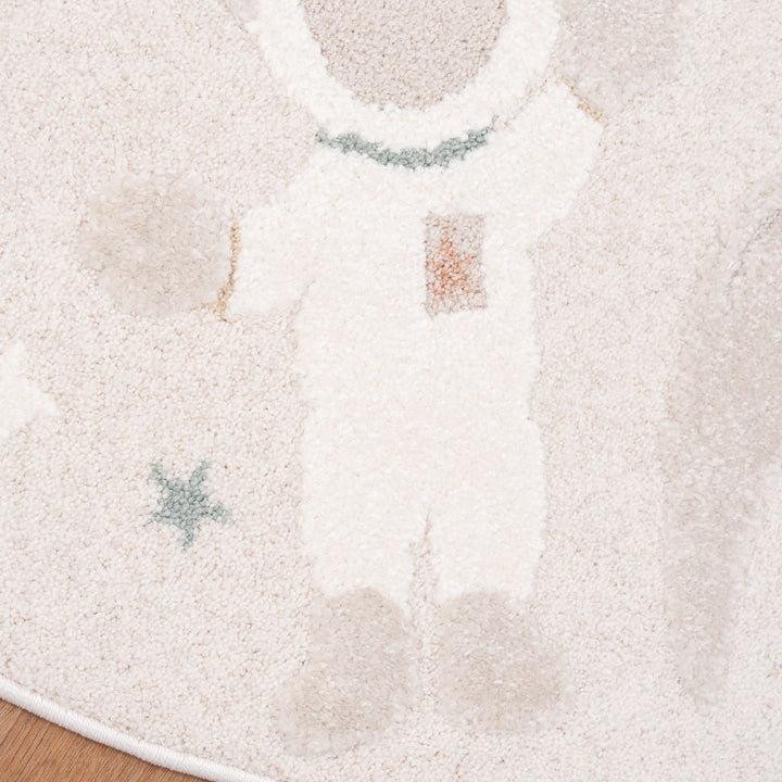 שטיח אסטרונאוט 01 קרם עגול