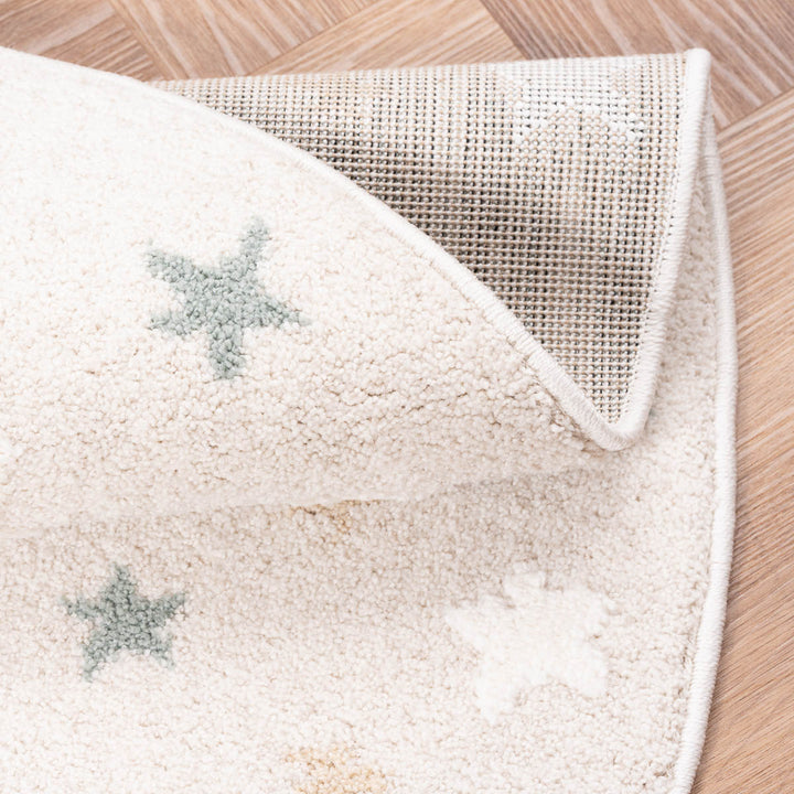 שטיח אסטרונאוט 01 קרם עגול