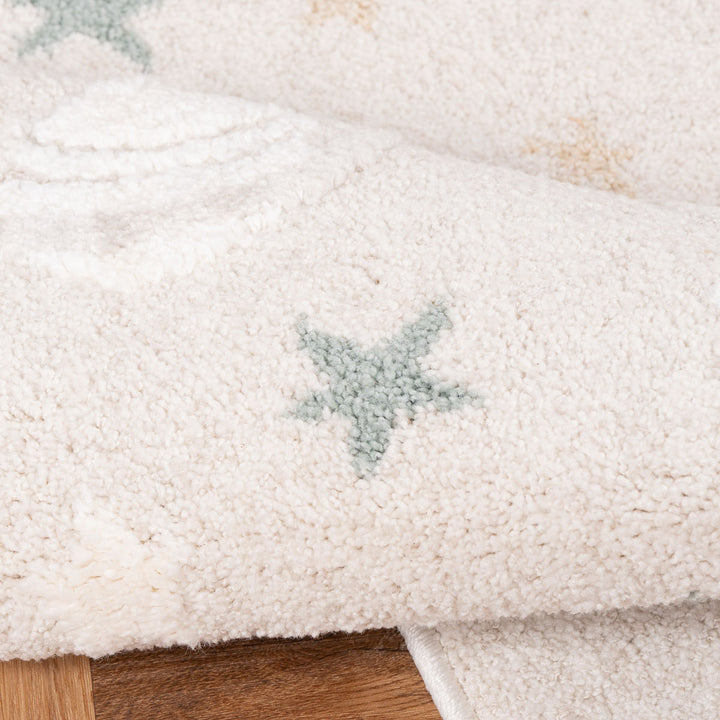 שטיח אסטרונאוט 01 קרם עגול