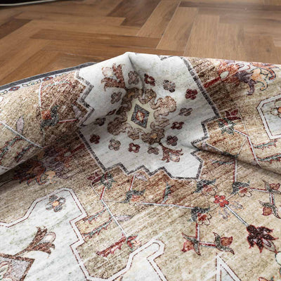 שטיח רחיץ מלטה 04 עגול צבעוני | Malta Washable Rug
