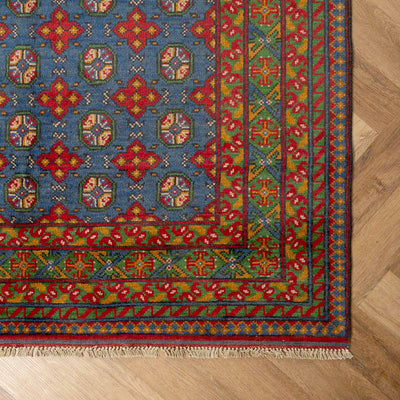 שטיח אפגני בוכרה 00 כחול 203*160 | Bokhara Rug