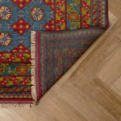 שטיח אפגני בוכרה 00 כחול 203*160 | Bokhara Rug