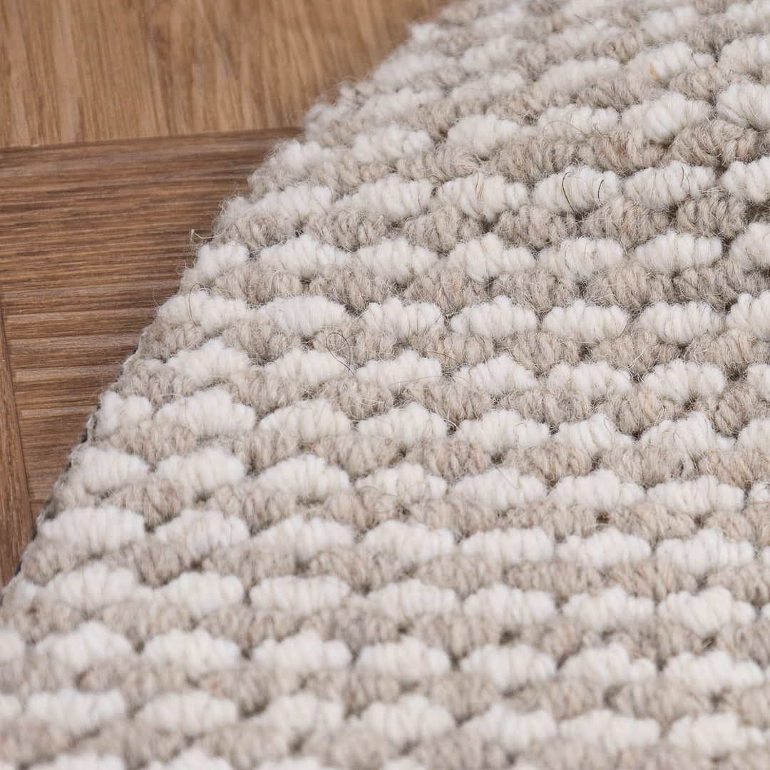 שטיח סווינג 01 אפור\קרם עגול | Swing