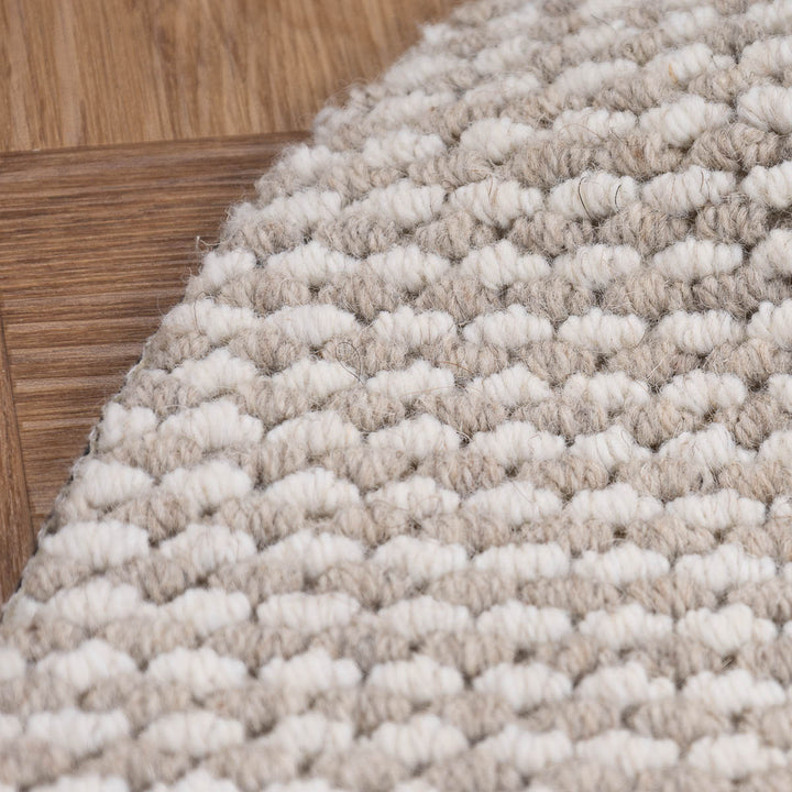 שטיח סווינג 01 אפור\קרם עגול | Swing