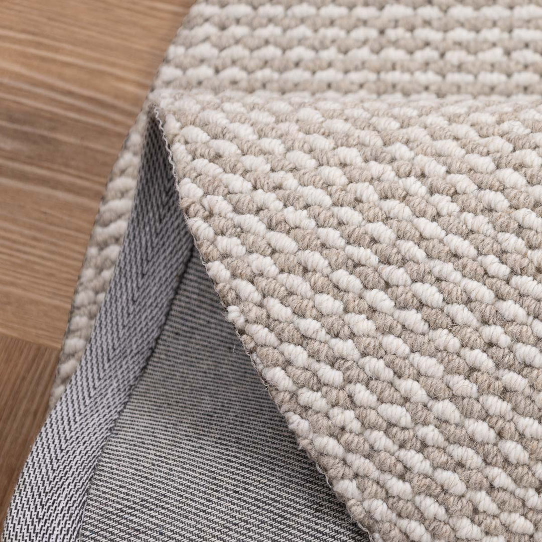 שטיח סווינג 01 אפור\קרם עגול | Swing