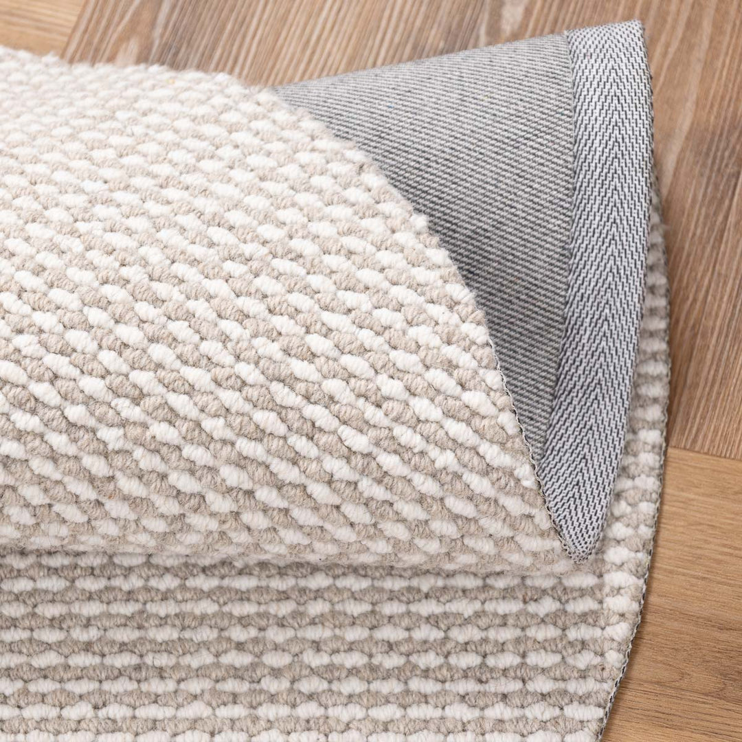 שטיח סווינג 01 אפור\קרם עגול | Swing