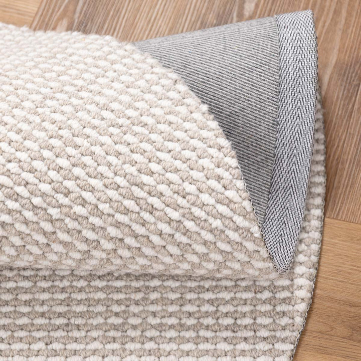 שטיח סווינג 01 אפור\קרם עגול | Swing