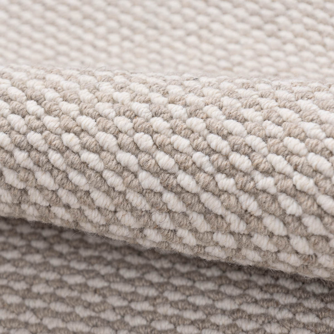 שטיח סווינג 01 אפור\קרם עגול | Swing