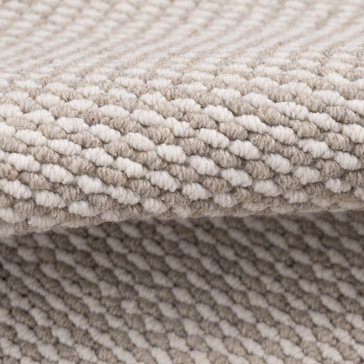 שטיח סווינג 01 אפור\קרם עגול | Swing