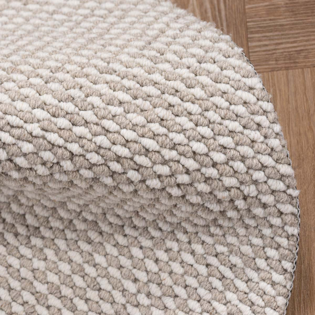 שטיח סווינג 01 אפור\קרם עגול | Swing