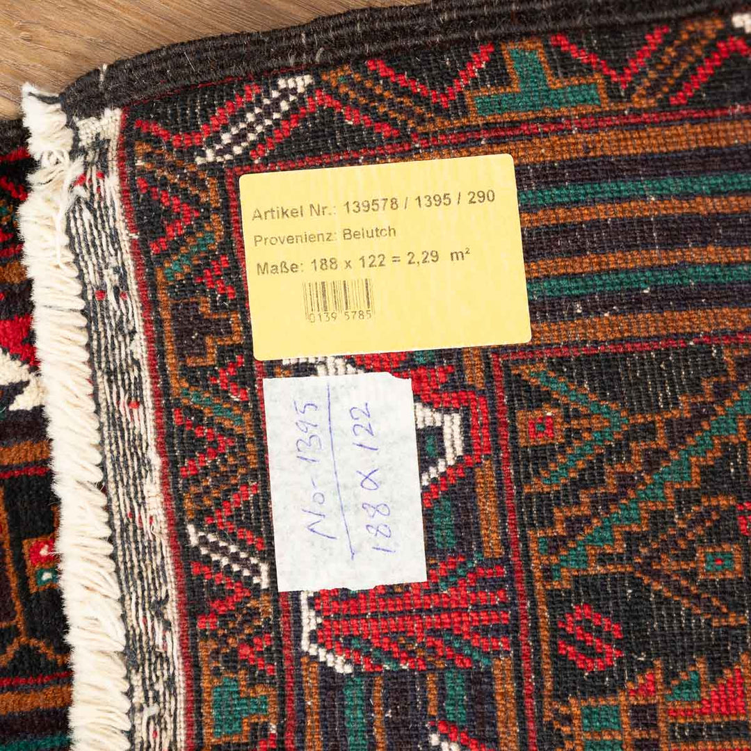שטיח בלוץ' פרסי 00 אדום 180*122 | Baluch