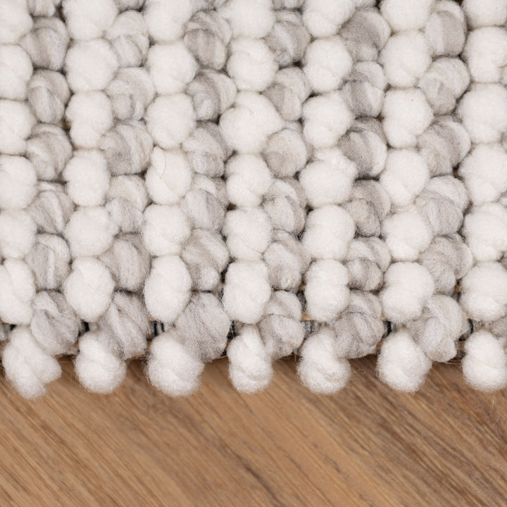 שטיח לופס 01 אפור\קרם | LOOPS