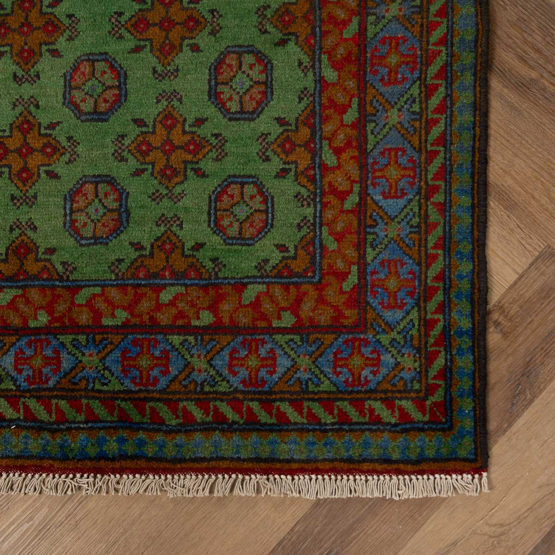 שטיח  אפגני בוכרה 00 ירוק 148*102  | Bokhara Rug