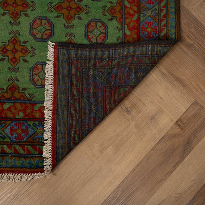 שטיח אפגני בוכרה 00 ירוק 148*102 | Bokhara Rug