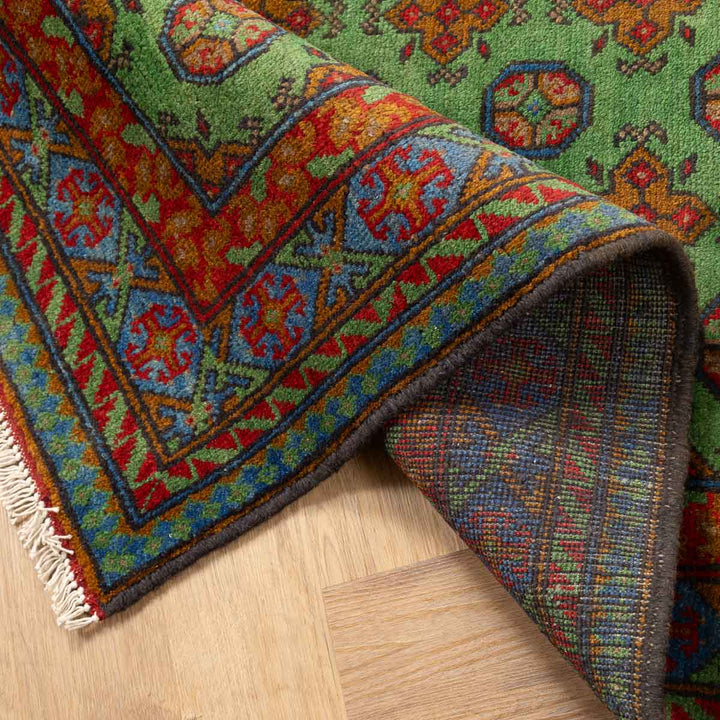 שטיח  אפגני בוכרה 00 ירוק 148*102  | Bokhara Rug