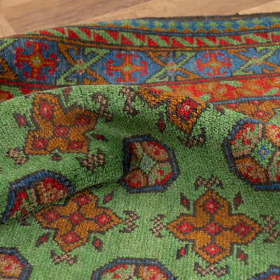 שטיח אפגני בוכרה 00 ירוק 148*102 | Bokhara Rug