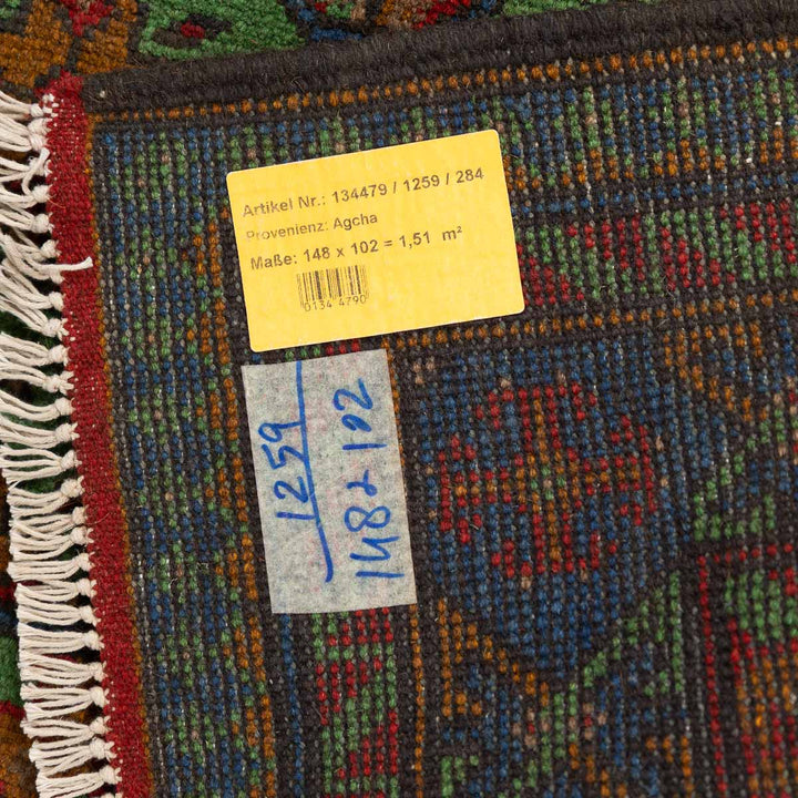 שטיח  אפגני בוכרה 00 ירוק 148*102  | Bokhara Rug