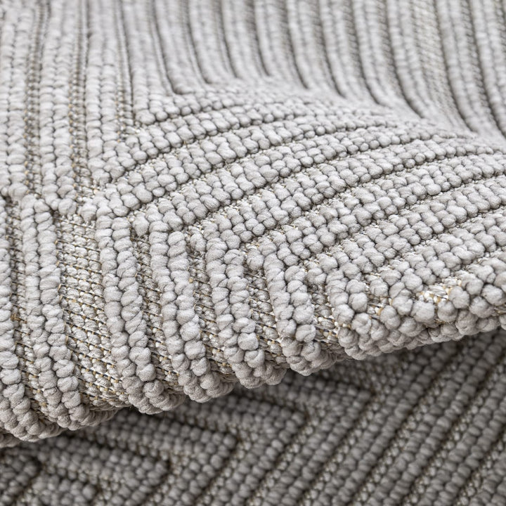 שטיח לופס 04 אפור עגול | Loops