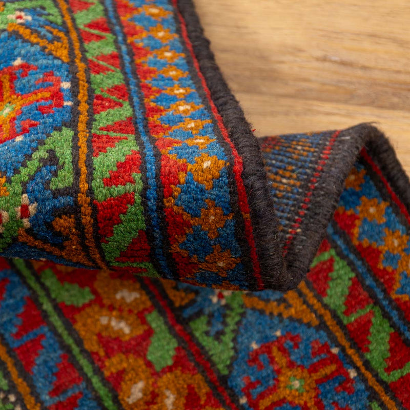 שטיח אפגני בוכרה 00 ירוק 185*119 | Bokhara Rug
