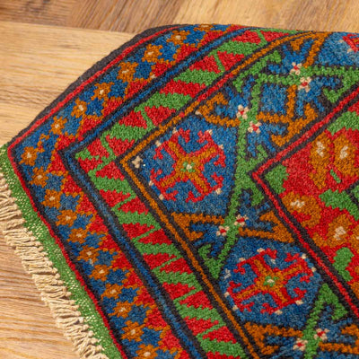 שטיח אפגני בוכרה 00 ירוק 185*119 | Bokhara Rug