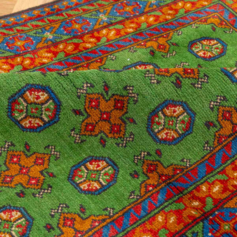 שטיח אפגני בוכרה 00 ירוק 185*119 | Bokhara Rug