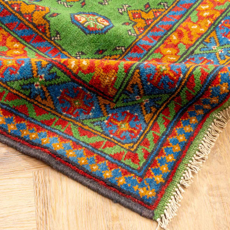 שטיח אפגני בוכרה 00 ירוק 185*119 | Bokhara Rug