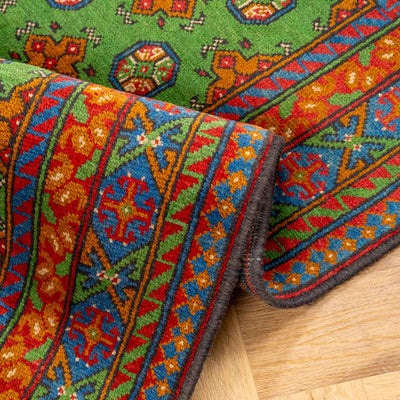 שטיח אפגני בוכרה 00 ירוק 185*119 | Bokhara Rug