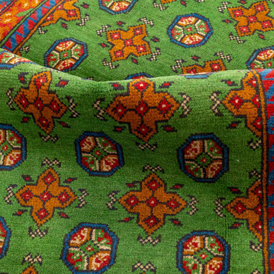 שטיח אפגני בוכרה 00 ירוק 185*119 | Bokhara Rug