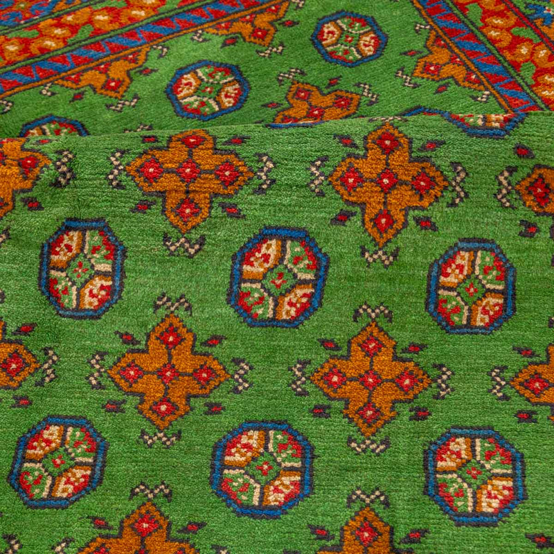 שטיח אפגני בוכרה 00 ירוק 185*119 | Bokhara Rug