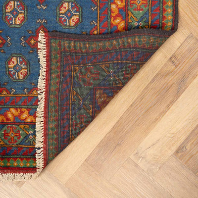 שטיח אפגני בוכרה 00 כחול 184*129 | Bokhara Rug