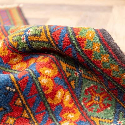שטיח אפגני בוכרה 00 כחול 184*129 | Bokhara Rug