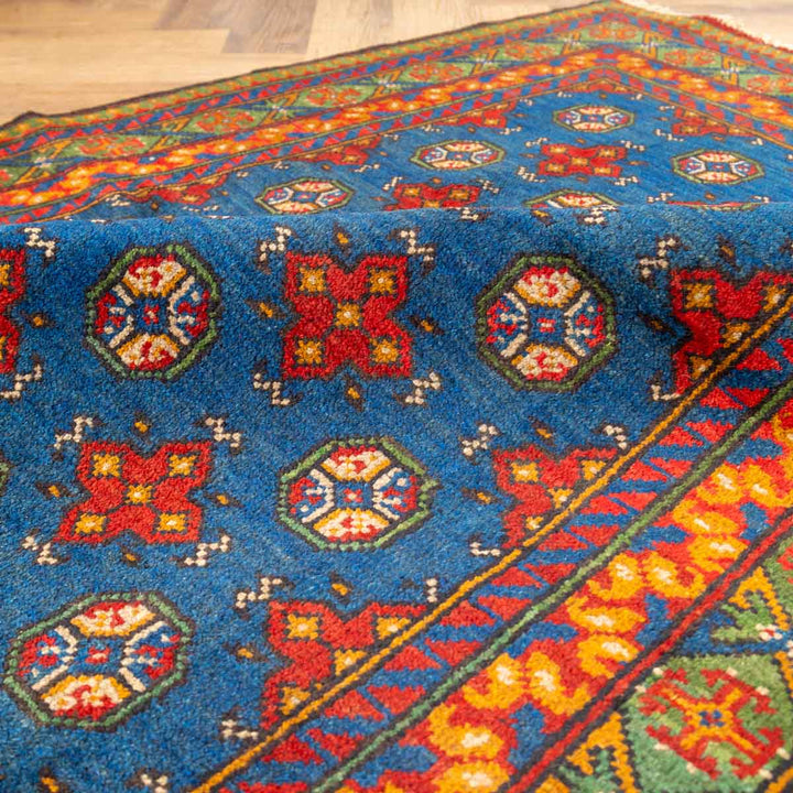 שטיח  אפגני בוכרה 00 כחול 184*129  | Bokhara Rug