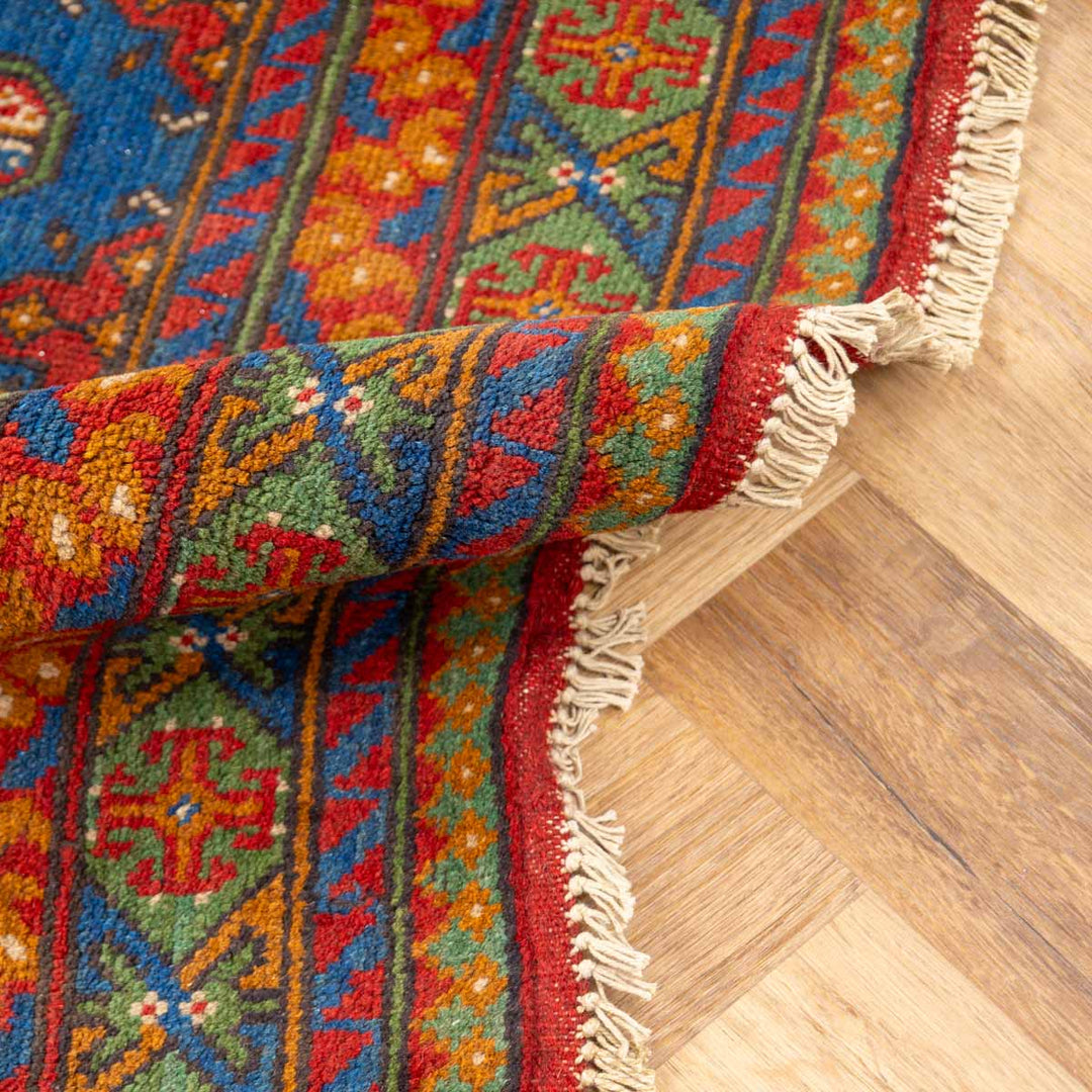 שטיח  אפגני בוכרה 00 כחול 184*129  | Bokhara Rug