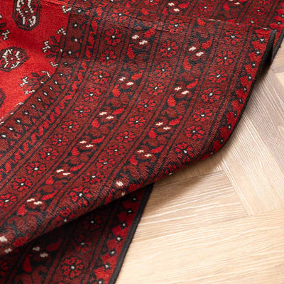 שטיח אפגני בוכרה 00 אדום 240*162 | Bokhara Rug