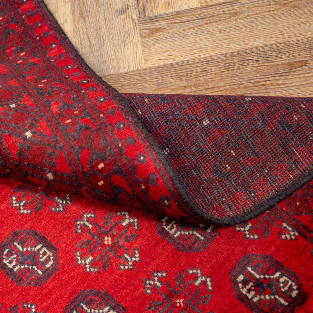 שטיח אפגני בוכרה 00 אדום 239*168 | Bokhara Rug