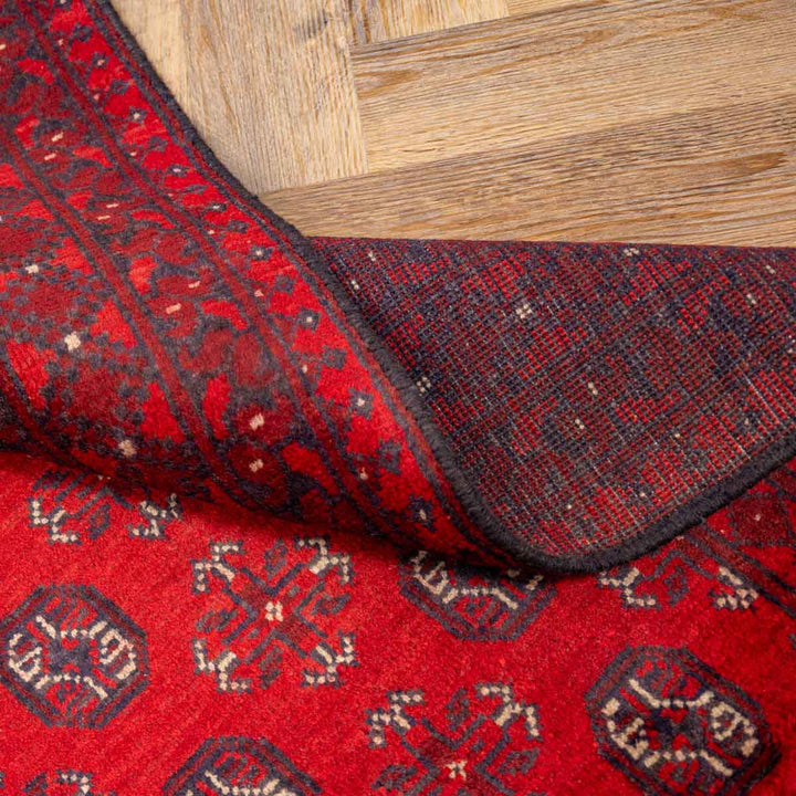שטיח אפגני בוכרה 00 אדום 239*168 | Bokhara Rug