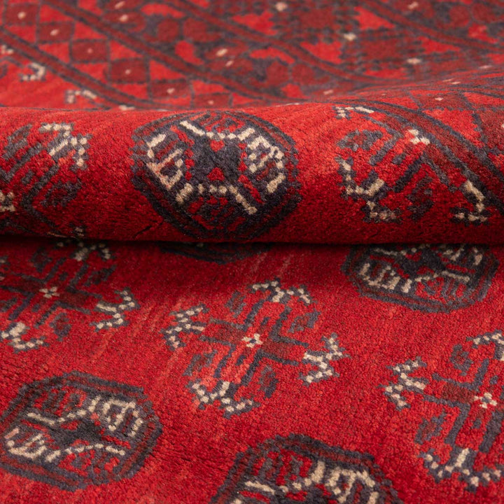 שטיח אפגני בוכרה 00 אדום 239*168 | Bokhara Rug