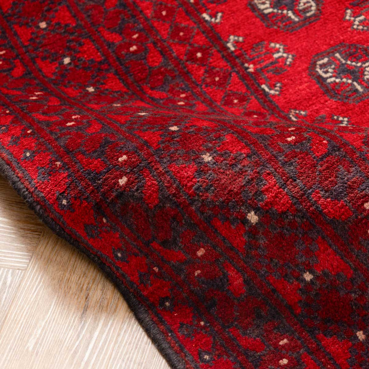 שטיח אפגני בוכרה 00 אדום 239*168 | Bokhara Rug