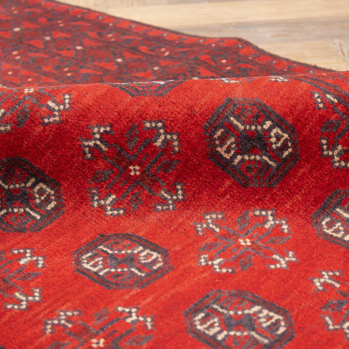 שטיח אפגני בוכרה 00 אדום 239*168 | Bokhara Rug