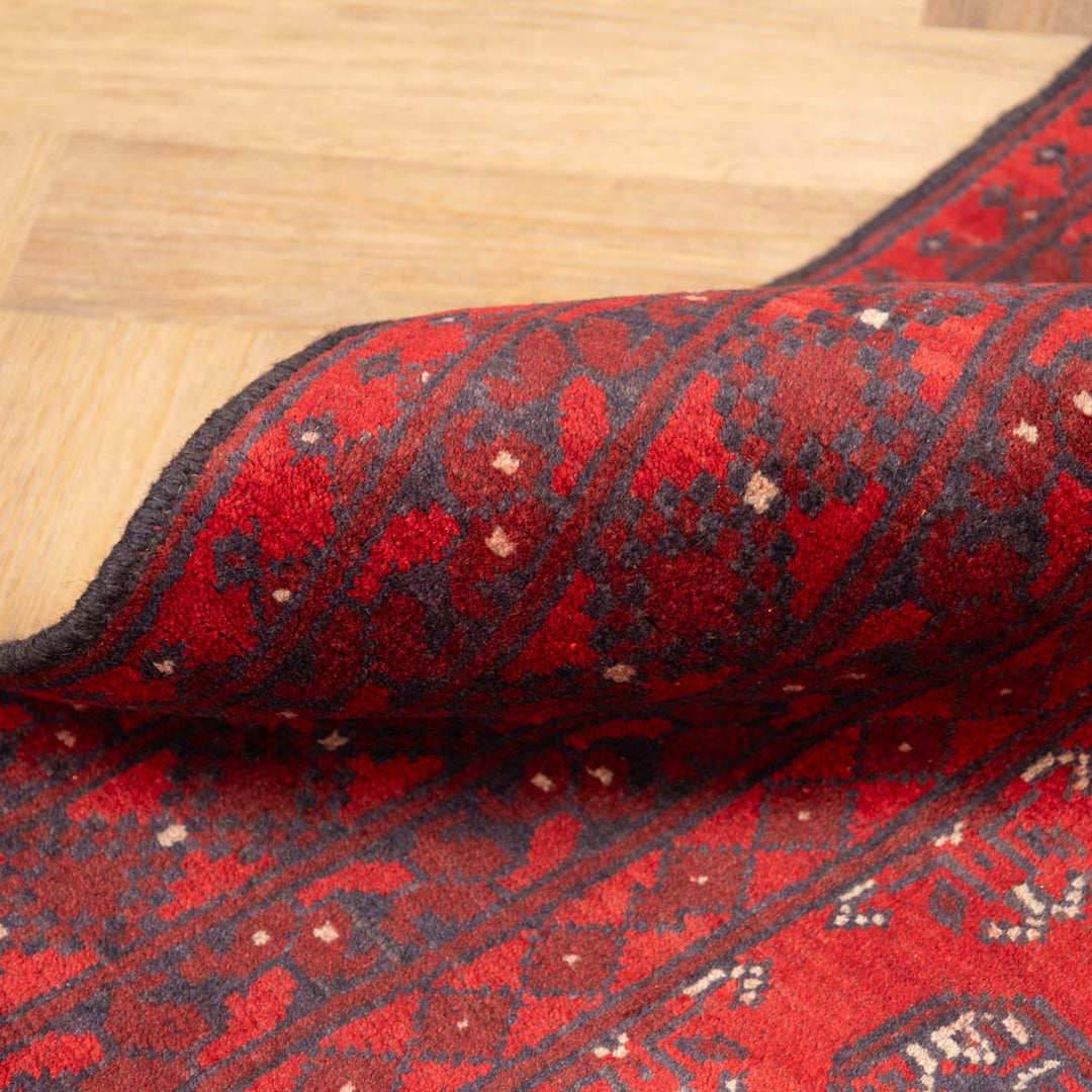 שטיח אפגני בוכרה 00 אדום 239*168 | Bokhara Rug