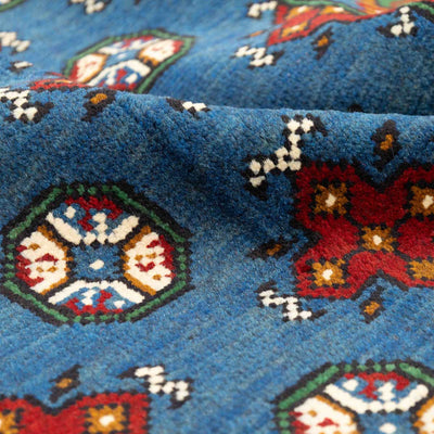 שטיח אפגני בוכרה 00 כחול 202*83 | Bokhara Rug