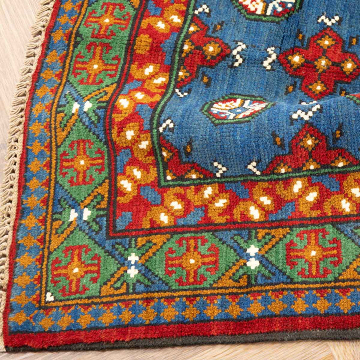 שטיח  אפגני בוכרה 00 כחול 202*83 | Bokhara Rug