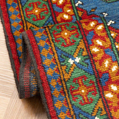 שטיח אפגני בוכרה 00 כחול 202*83 | Bokhara Rug