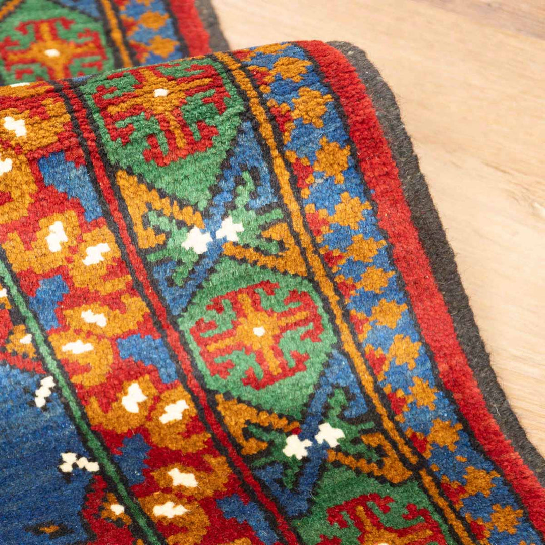 שטיח  אפגני בוכרה 00 כחול 202*83 | Bokhara Rug