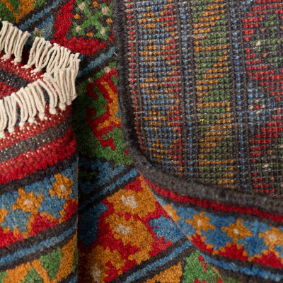 שטיח אפגני בוכרה 00 כחול 292*206 | Bokhara Rug