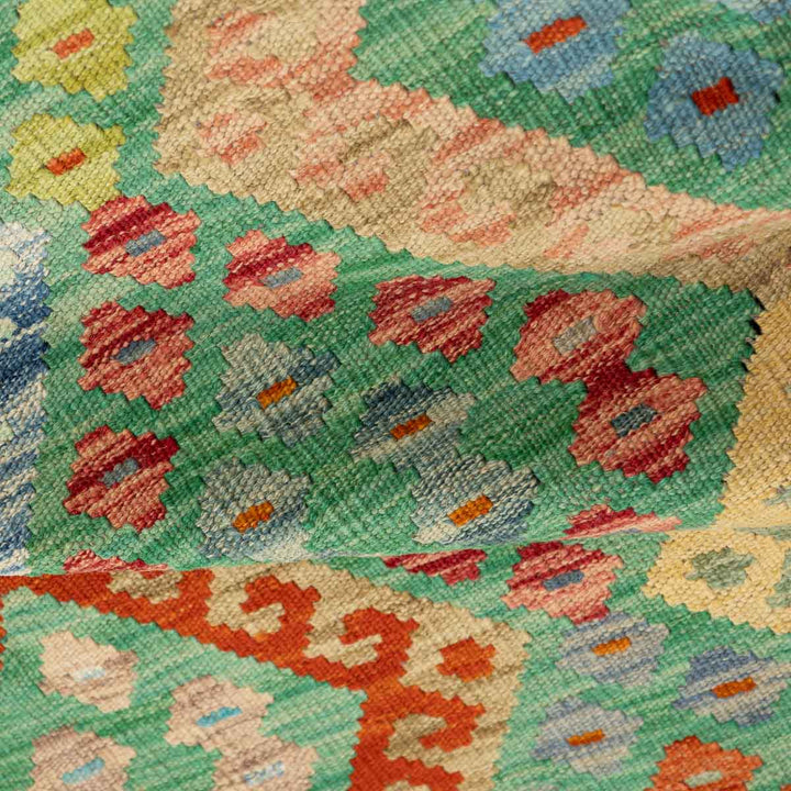 שטיח קילים אפגני 00 ירוק  254*183