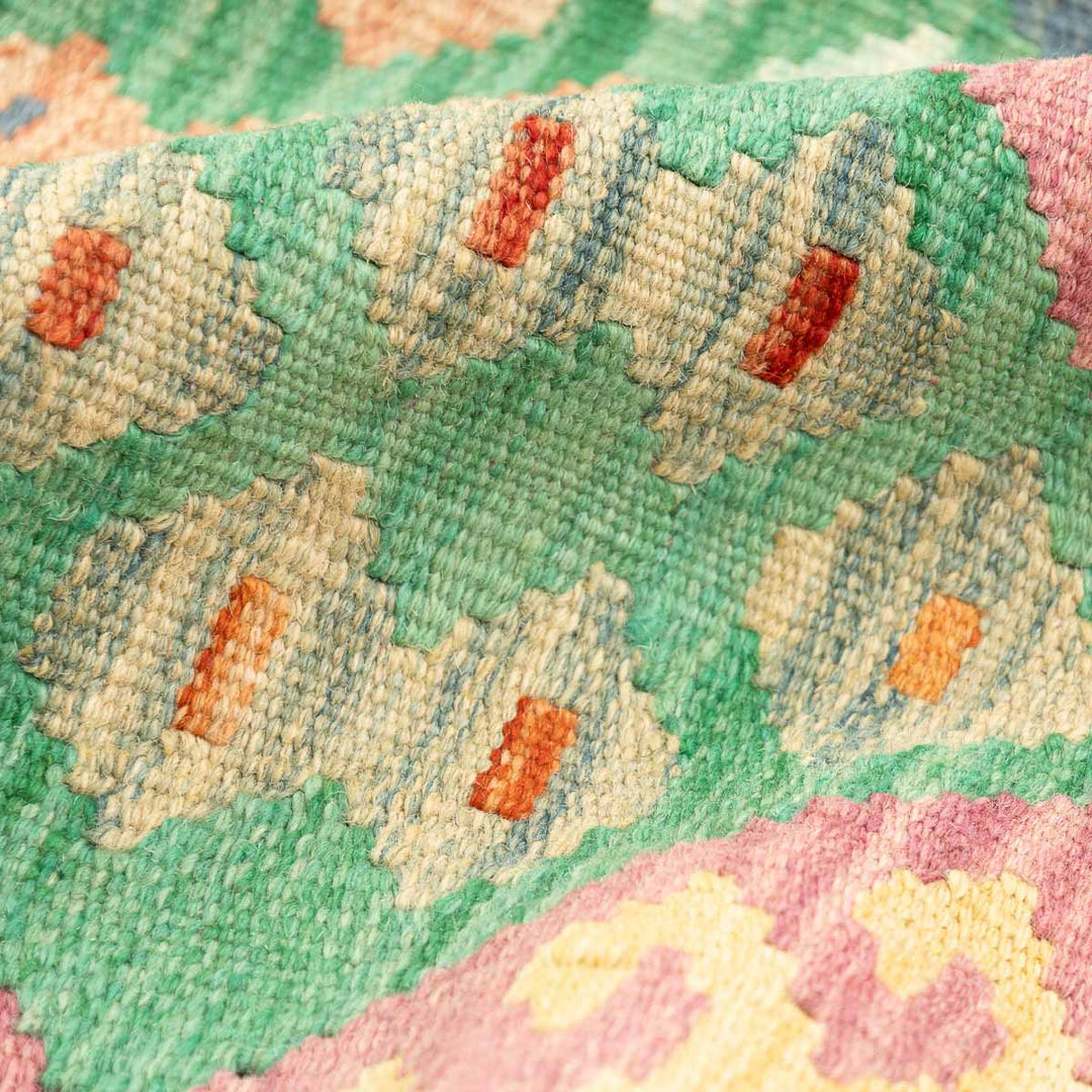 שטיח קילים אפגני 00 ירוק  254*183