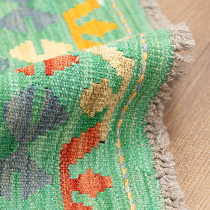 שטיח קילים אפגני 00 ירוק  254*183