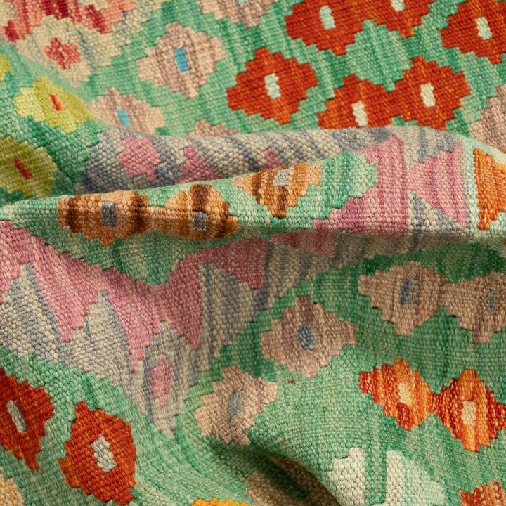 שטיח קילים אפגני 00 ירוק  254*183