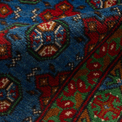 שטיח אפגני בוכרה 00 כחול 198*151 | Bokhara Rug